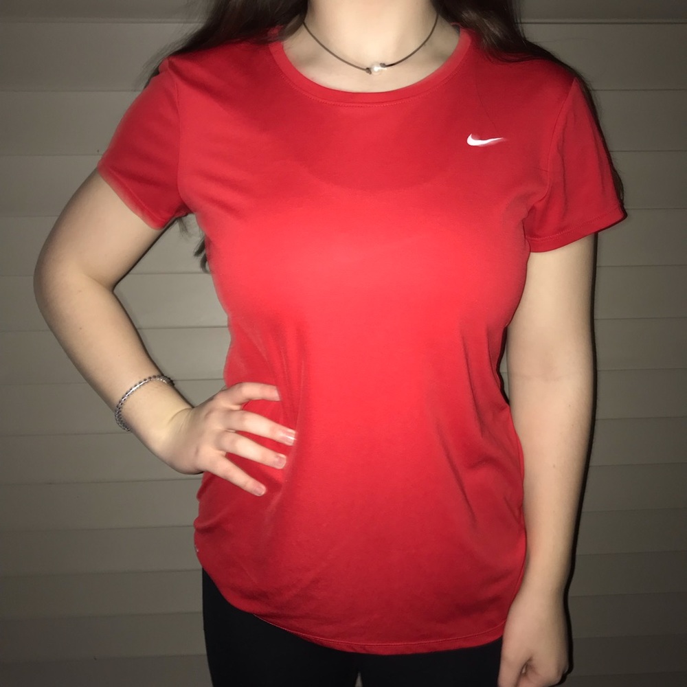 Red Nike Dri-FIT T-shirt